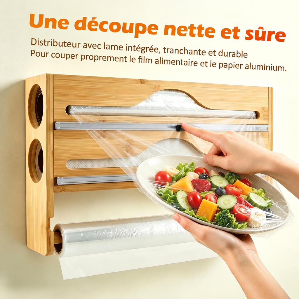 [Scale AI] how_to, Distributeur mural 3-en-1 en bois