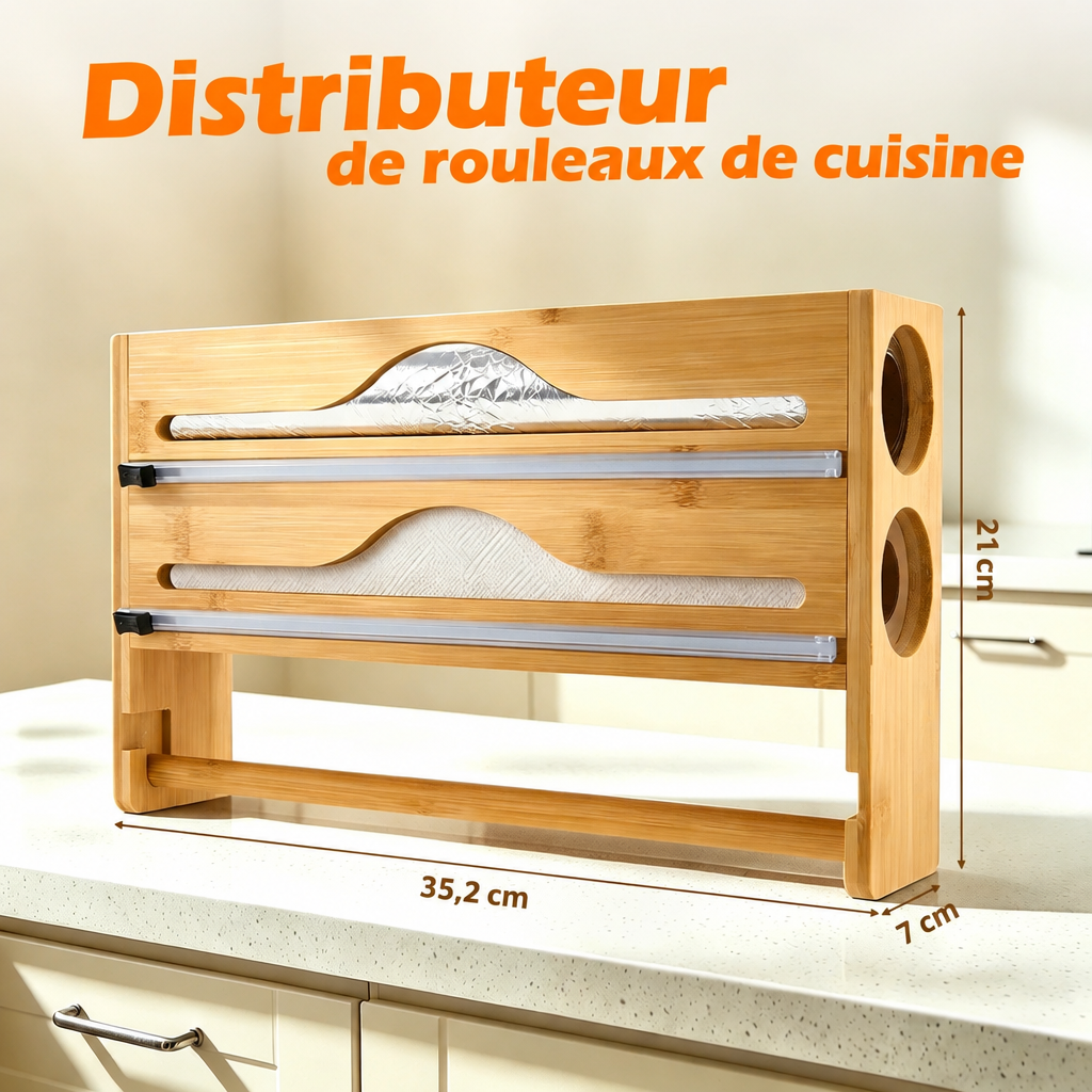[Scale AI] detail, Distributeur mural 3-en-1 en bois