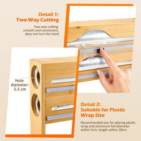 Distributeur mural en bois pour organiser la cuisine